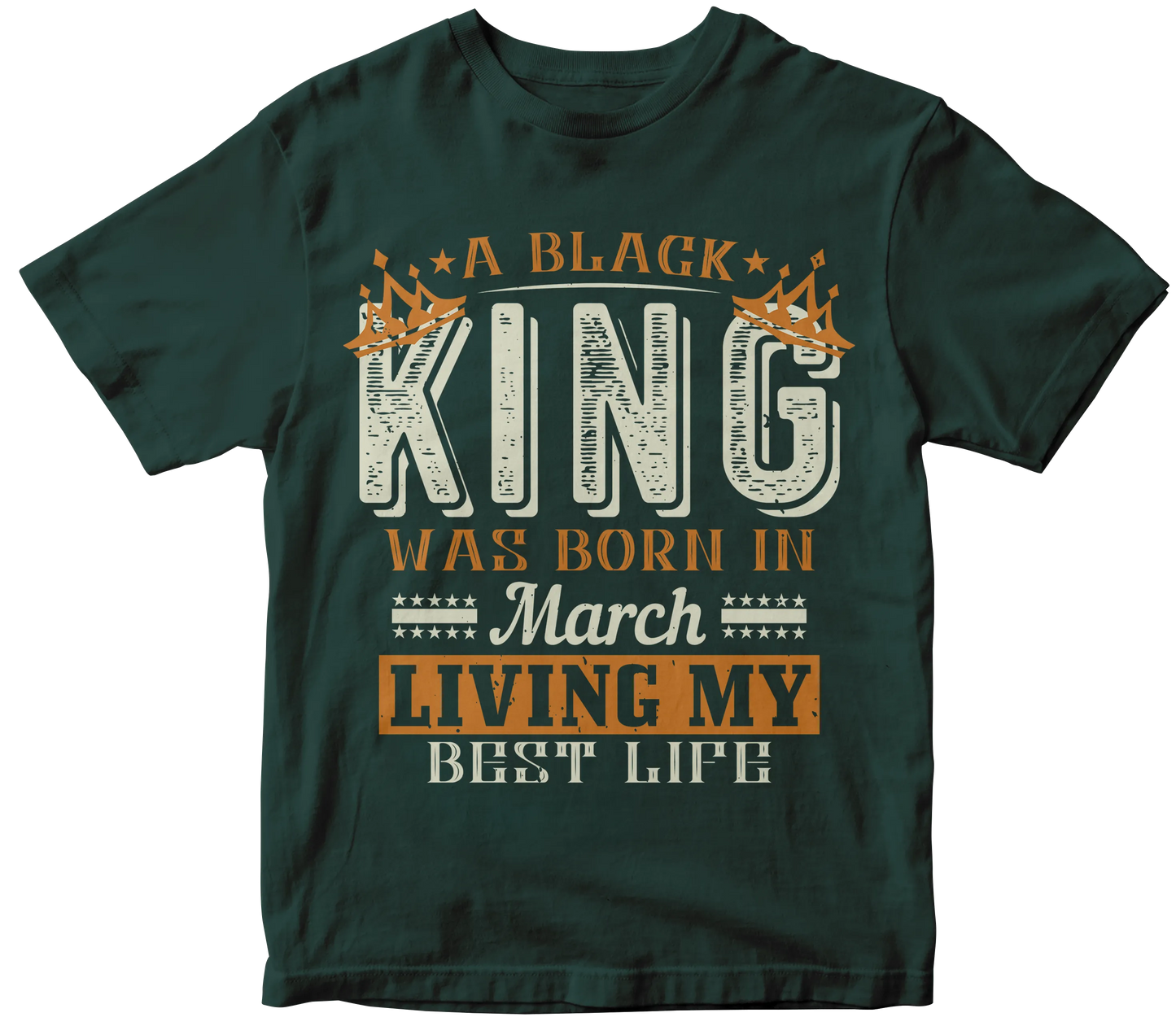 Black king was born in march tee Mr Perfecto Brand